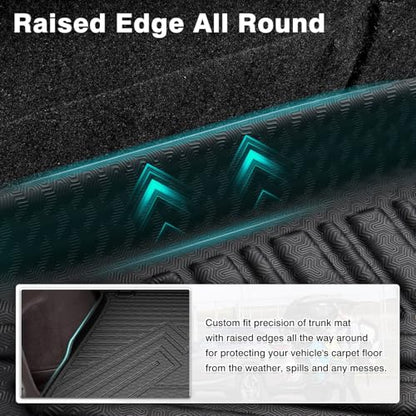 Mixsuper Custom Fit for Cargo Liner 2011-2021 Jeep Grand Cherokee All Weather Durable Odorless Rear Trunk Liner Cargo Mat Black - size: Fit for Jeep Grand Cherokee | 2011-2021