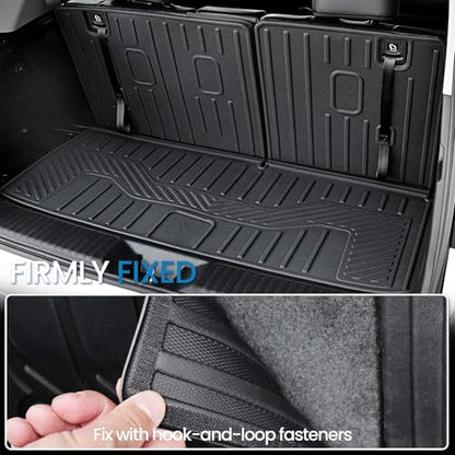 Cargo Mat for Honda Pilot 2026 2025 2024 2023, All Weather TPE Trunk Mat with Backrest Mat Left Storage Tray Mat Car Accessories for Pilot (Cargo Mat with Backrest Mats) - style: Cargo Mat with Backrest Mats