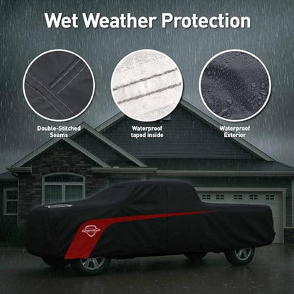 Ultimum Lite Truck Cover for 2020-2026 Chevrolet Silverado 1500 Pickup Crew Cab 5.8 ft Bed with Zipper Breathable All Weather Protection Scratch, Dust, Sun, Snow, Rain Protection Indoor Outdoor Black - color: Black