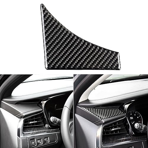 NVCNX Carbon Fiber Compatible with Cadillac XT6 2020-2025 / XT5 2017-2025 2018 2019 2020 2021 2022 2023 2024 Accessories Car Dashboard Instrument Panel Cover Interior Dash Trim Black - color: Dashboard Instrument Panel Trim