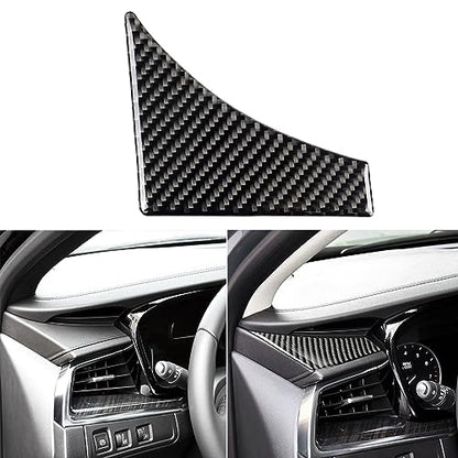 NVCNX Carbon Fiber Compatible with Cadillac XT6 2020-2025 / XT5 2017-2025 2018 2019 2020 2021 2022 2023 2024 Accessories Car Dashboard Instrument Panel Cover Interior Dash Trim Black - color: Dashboard Instrument Panel Trim
