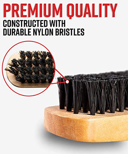 Adam's Polishes Cockpit Detailing Brush (Mini) - Car Cleaning Brush | Scrub Brush for Interior Leather Cleaner Carpet Upholstery Bathroom Fabric Shoe - size: Mini