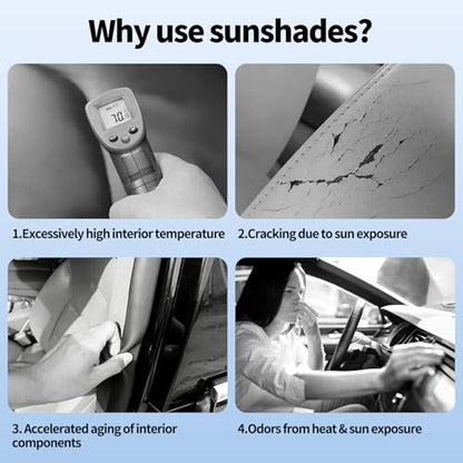 8 PCS Window Shades for Toyota RAV4 2019-2025 2026 Accessories, UV Sun Heat Insulation & Privacy Protection, Full Set Windshield Side Rear Window Sun Shade Covers for Camping Napping Leisure - size: For Toyota Rav4 2019-2026
