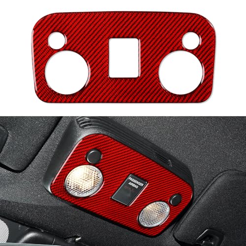 Car Reading Light Control Panel Sticker Carbon Fiber Decal Accessories for Ford Mustang 2015 2016 2017 2018 2019 2020 2021 2022 2023 - color: Reading Light