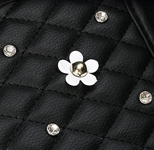 Plush Auto Gear Shift Knob Cover with Crystal Glitter Bling Rhinestones for Girls,Lady Universal Fit (Bling) (Little Daisy) - color: Little Daisy