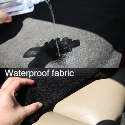 Back Seat Cover Waterpoof Rear Bench Towel Seat Cover for Gym Swimming Surfing Running, Non-Slip Rear Seat Protector Universal Fits Most Auto Truck Van and SUV (Bench Black) - color: Bench Black