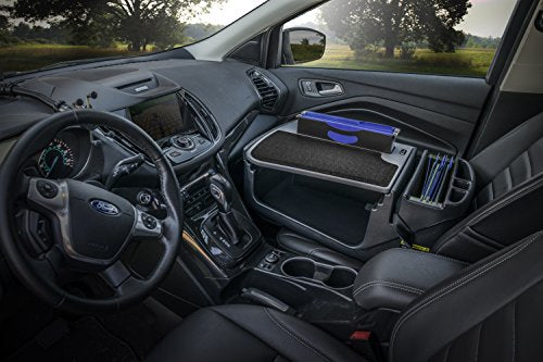 AutoExec Efficiency FileMaster Car Desk for Your Vehicle Workstation and Mobile Office, Grey - color: Grey, style: Desk only
