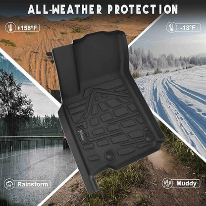 KARPAL Floor Mats & Cargo Liner for 2022-2025 2026 Jeep Grand Cherokee WL (Include 4xe, Not for WK2 or WL75) 5-Seat Only, All Weather TPE Custom Fit Floor Liners Car Mats Accessories - style: 2022-2026 | For Jeep Grand Cherokee WL (Include 4XE) | 1st & 2n
