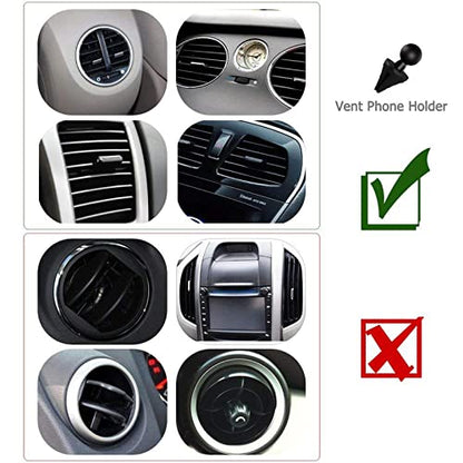 Vansky Car Phone Holder Mount, 3-in-1 Universal Cell Phone Holder Car Air Vent Holder Dashboard Mount Windshield Mount Fit for iPhone 17 16 15 14 13 Pro Max, Samsung S24 S23 LG Sony and More