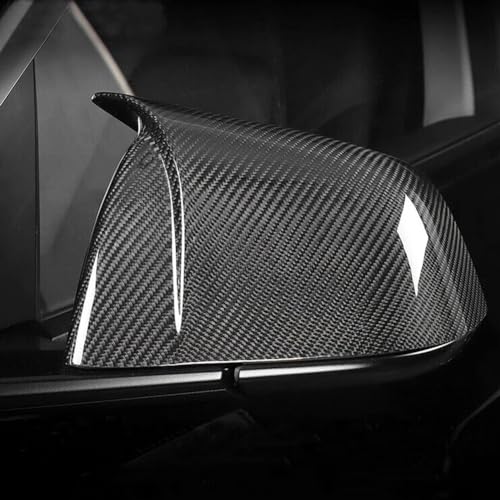MCARCAR KIT Dry Carbon Fiber Mirror Cover Caps for Tesla Model S 2021-2023 Add-on Side Rearview Mirror Caps Car Exterior Accessories Factory Outlet