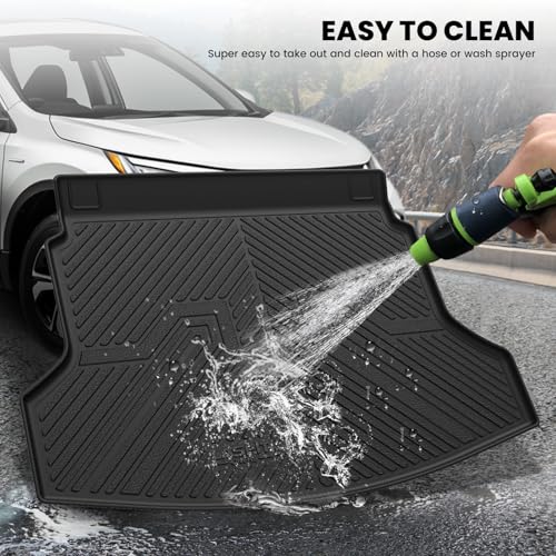 LASFIT Trunk Mat for Honda CRV 2012-2016, All Weather Custom Fit TPE Cargo Mat for CR-V 2012 2013 2014 2015 2016 Trunk Liner Trunk Tray Cargo Liner Cargo Tray, Black - style: 2）For Honda CR-V | 2012-2016 | Trunk Mat