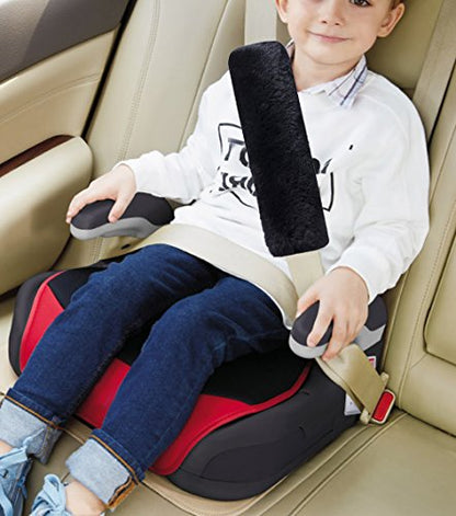 U&M [Pack of 2 pcs High-Density Wool Auto Seat Belt Cover for Adult Youth Kid Toddlers -Soft Warm Car, Truck, SUV, Camera Backpack Strap Shoulder Pad (Black) - color: Black