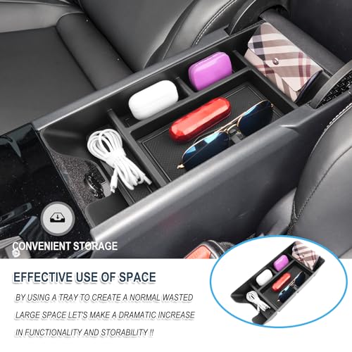 Ruiya 2026 Camry Armrest Cover for 2026 Toyota Camry Accessories Soft Comfy Center Console Lid Cover Compatible with 2025 2026 Toyota Camry LE/SE/XLE/XSE/TRD - color: 2025+ Camry Armrest Console Organizer