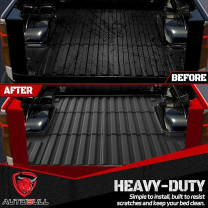 Truck Bed Mat Bed Liner Compatible for 2019-2026 Chevrolet Chevy Silverado 1500 | GMC Sierra 1500 (Only Fit 5.8FT, 69.92" Bed), Not Fit Drop-in Liner - style: 1) 2019-2026 |Slv&Sra 1500 Bed Mat (5.8FT,69.92" Bed)