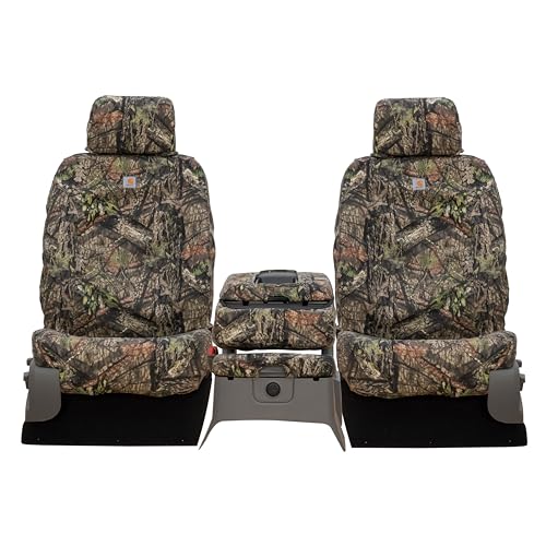 Covercraft Mossy Oak Camo Carhartt SeatSaver Custom Seat Covers | Fits 2024-2025 Toyota Tacoma (Excludes Hybrid) | 2nd Row 60/40 Bench Seat, Break-Up Country