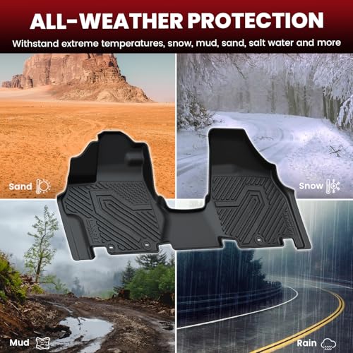 LASFIT Floor Mats for Honda Odyssey 2011-2017 (Fit 7& 8 Seaters) Mini Passenger Van, All Weather Custom Fit TPE Car Floor Liners, 1st & 2nd & 3rd Row, Black (EX-L/EX/Touring/Touring Elite/SE/LX) - style: 4）For Honda Odyssey | 2011-2017 | 1st & 2nd & 3rd