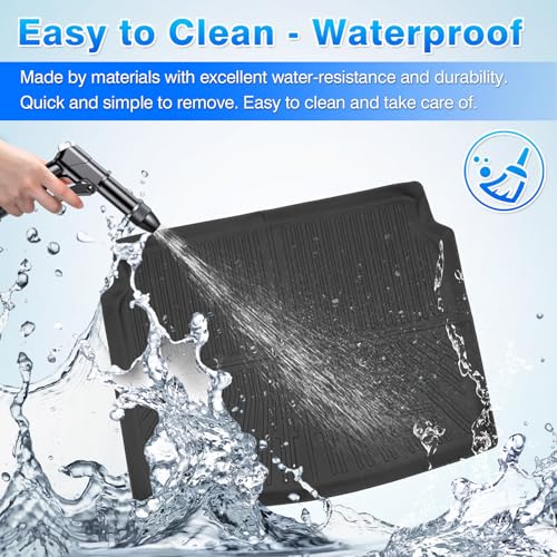 Cartist Cargo Mat for Jeep Compass 2017-2025 2026, All Weather Cargo Mat for Compass Accessories, Heavy Duty Trunk Mat with Backrest Mat, Car Accessories - size: 1)Jeep Compass 17-26
