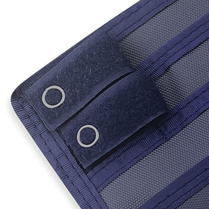 ASA TECHMED Nurse Pocket Organizer, Nylon 5 Pocket Nurse Scrub Organizer, 6 Inch x 5 inch, Navy Blue - color: Navy Blue
