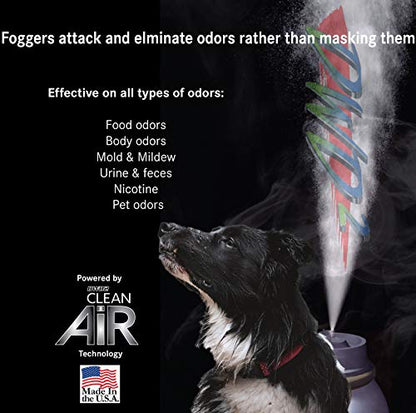 DWD2 Clean Air Odor Removal Fogger Super Plus – Enzyme-Based Interior Odor Control for Cars, Homes & Enclosed Spaces, Plant-Based, Non-Toxic, Powerful Formula for Air Freshening