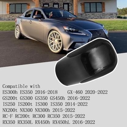 Compatible with Lexus ES GS GX is NX RC RX 200t 300 350 3450h 450hL 350L ABS Black Leather Piano Black Automatic Gear Shift Knob Lever Replace - color: Piano Black