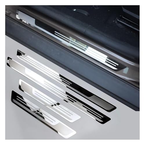 4pcs Car Door Sill Protector for Toyota Camry 1983–2025 2026 XV70/XV80, Stainless Steel Car Door Sill Scuff Plate Door Sill Guard Scuff Plate Cover Door Entry Guard Anti-Scratch