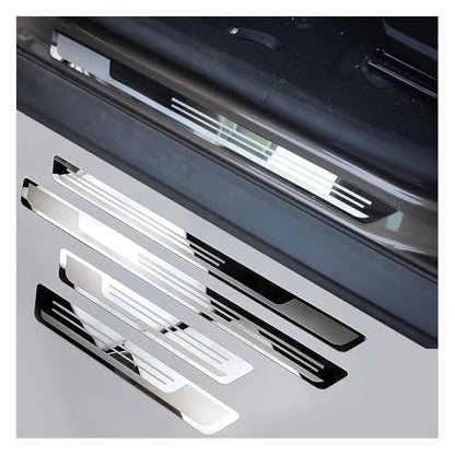 4pcs Car Door Sill Protector for Toyota Camry 1983–2025 2026 XV70/XV80, Stainless Steel Car Door Sill Scuff Plate Door Sill Guard Scuff Plate Cover Door Entry Guard Anti-Scratch