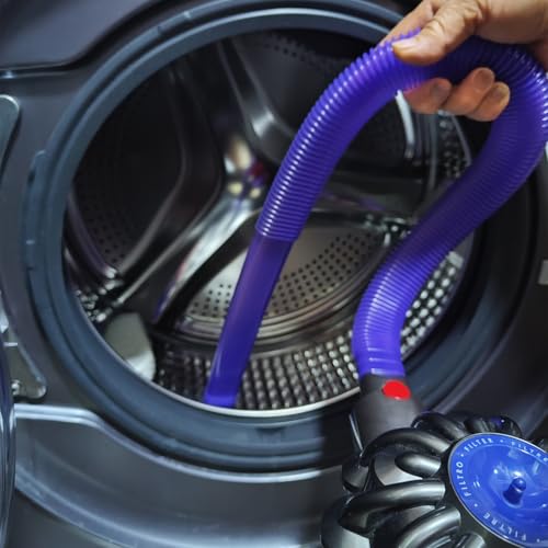 Dryer Vent Cleaner Kit for Dyson V15 V15s V12 V11 V10 V8 V7 Gen5 Vacuum - 34" Flexible Crevice Tool, Cleaning Hose Attachment Prevents Dryer Fires, Fits Tight Crevices for Car Detailing, Corners, Gaps