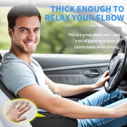 Center Console Cover Compatible with Silverado/Sierra 2014-2018 with 40/20/40 Jump Seat, Premium Leather Armrest Cover Pad, Car Middle Console Cover (ONLY for Split Bench Seat Console) - size: 2014-2018 Silverado/Sierra (Bench Seat Console)