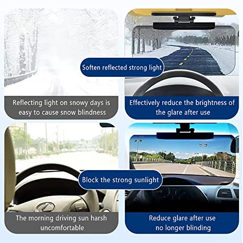 HD Visor Sunshade Extender for Car,72.5% Strong-Light Blocking Rate - Anti-Glare Car Visor Protect from Sun Glare, Snow Blindness and UV Rays (1Pcs) - color: 1Pcs