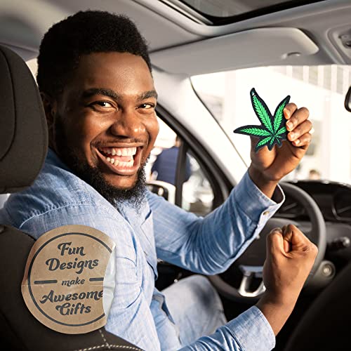 Funny Naughty Unique Car Air Fresheners Scented With Premium Oils By Fresh Fresheners (Weed Leaf) - color: Weed Leaf