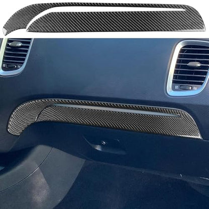 NVCNX Real Premium Carbon Fiber Accessories for Dodge Durango 2011-2020 2012 2013 2014 2015 2016 2017 2018 2019 Car Dash Dashboard Co-Pilot Panel Cover Interior Trim Sticker Decal 1PC - color: 2011-2020 Dash Co-pilot Panel Trim