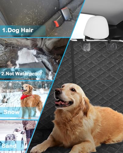 2024 Upgraded for Tesla Dog Car Seat Cover Protector Rear Seat Covers for Back Seat Wear-Resistant Kick Seatback Mats for Tesla Model Y/3 Accessories