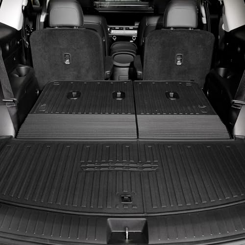 Cargo Mat for 2026 Hyundai Palisade 7/8 Seat (Only Gas), All Weather TPE Durable Cargo Liner with Backrest Mat and Lower Trunk Mat for Hyundai Palisade - size: For Hyundai Palisade Cargo Mats 2026