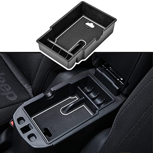 EDBETOS Center Console Organizer Tray Compatible with Jeep Renegade Accessories 2015-2019 2020 2021 2022 2023 Armrest Glove Box Secondary Storage (White Line) - color: White Line
