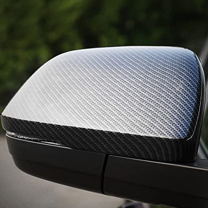 for Volkswagen Atlas 2018 2019 2020 2021 2022 2023 Atlas Cross Sport Side Rearview Mirror Cover, Carbon Fiber Pattern Auto Exterior Atlas Accessories - size: SIDE MIRROR COVER-2PCS