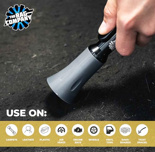 The Rag Company - Ultra Air Blaster Mini - Lift and Blast Dirt and Debris Away for Interior Detailing; Durable and Ergonomic Metal Design; Trigger Operated