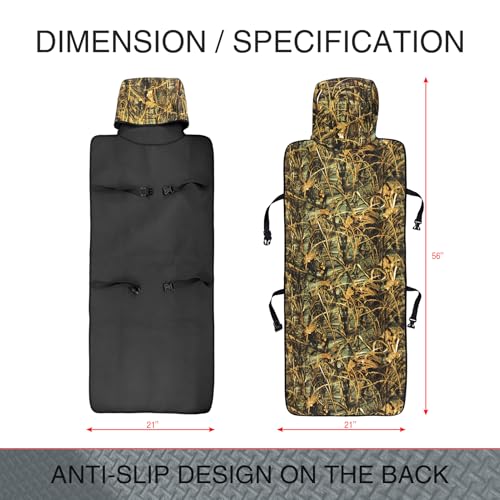 Universal Cloth Car Seat Covers Full Set with Buckle Fastening, Water-Resistant Fabric Auto Interior Protector – Fits Most Cars, SUVs, Trucks (Camouflage) - style: Camouflage