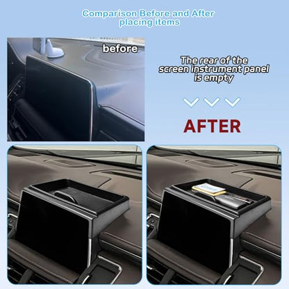 EDBETOS Dash Console Tray Compatible with 2021-2023 2024 Chevy Tahoe Suburban/GMC Yukon Accessories Dashboard Organizer Insert Center Console Box Sunglasses Holder (Not for Denali/Denali Ultimate)