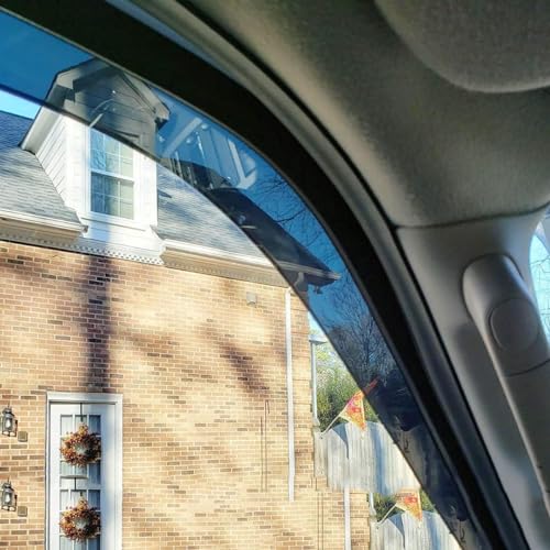 4Pcs Side Window Wind Deflector, Out-Channel Tape-On Dark Smoke Nice Rain Guards Set, Window Visor Compatible with 2014-2020 Chevy Impala 94991 - size: for 2014-2020 Chevy Impala