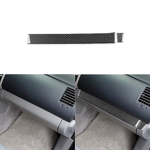 Real Soft Carbon Fiber Car Co-Pilot Glove Box Above Panel Cover Strip Trim Sticker Auto Premium Interior Accessories Compatible with Toyota Tacoma 2005 2006 2007 2008 2009 2010 2011 Black - color: Co-pilot Decal, size: Black Carbon Fiber