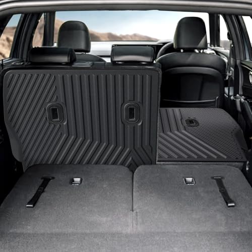 Backrest Mats Kick Mats for 2021-2024 2025 2026 Kia Sorento 7 Seats Bench Seat Car Mat Accessories, All Weather TPE Seat Back Cover Protector(2nd Row Kick Mats 7 Seats) - style: 7 Seats 2nd Row Kick Mats