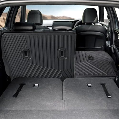 Backrest Mats Kick Mats for 2021-2024 2025 2026 Kia Sorento 7 Seats Bench Seat Car Mat Accessories, All Weather TPE Seat Back Cover Protector(2nd Row Kick Mats 7 Seats) - style: 7 Seats 2nd Row Kick Mats