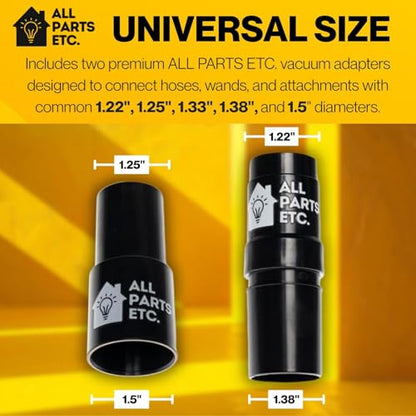 Pet Hair Removal Turbo Brush Vacuum Tool, Pet Hair Vacuum Attachment & Two Adapters for 1 3/8” 1-1/4" & 1.5" Compatibility with Shop-Vac, Shark, Miele, Bissell, Hoover, Eureka