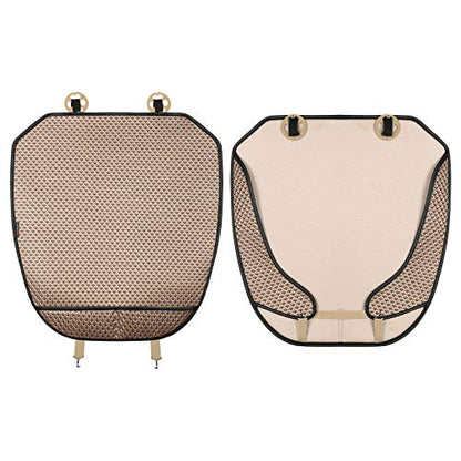 Auto Newer Breathable Universal Four Seasons Car Seat Covers，Luxury Car Seat Cushion ，Protectors for Front Seat Bottoms,Compatible with 95% Vehicles， Fit for Cars Truck SUV (Gold Beige,1PCS) - color: Gold Beige-1PCS