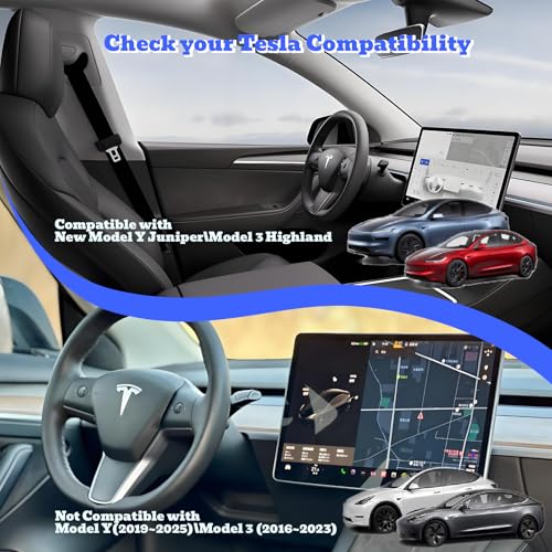 Tesla Armrest Cover for Model 3 (2017–2024) & Model Y (2020–2024), Soft Padded Center Console Armrest Protector, Comfortable Elbow Support, Easy Install, Black