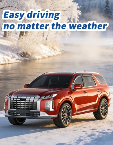 Tape-on Rain Guards Fit for Hyundai Palisade 2020-2025 SE SEL XRT Extra-Thick Window Rain Guard Window Deflectors Window Vent Visors Vent Shades Exterior Car Accessories-4PCS - size: Fit for 2020-2025 Hyundai Palisade