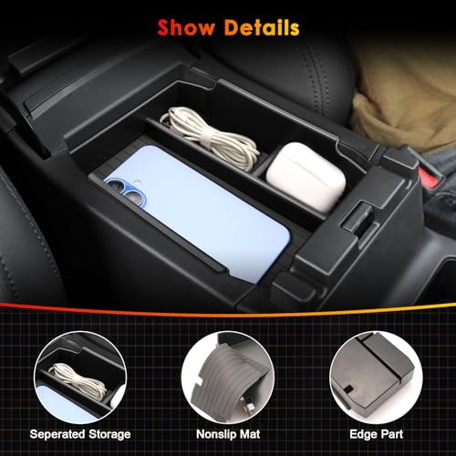 for 2026 Subaru Outback Center Console Organizer Tray for 2026 Outback Armrest Box Secondary Storage Glove Box Insert Accessories (Outback Center Console Tray)