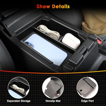 for 2026 Subaru Outback Center Console Organizer Tray for 2026 Outback Armrest Box Secondary Storage Glove Box Insert Accessories (Outback Center Console Tray)