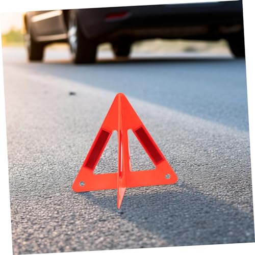 ULTECHNOVO 2sets Reflective Safety Triangles for Car Roadside Emergency Warning Signs High Visibility Compact Storage for Vehicles