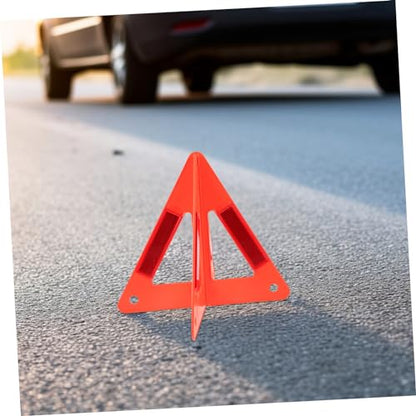ULTECHNOVO 2sets Reflective Safety Triangles for Car Roadside Emergency Warning Signs High Visibility Compact Storage for Vehicles